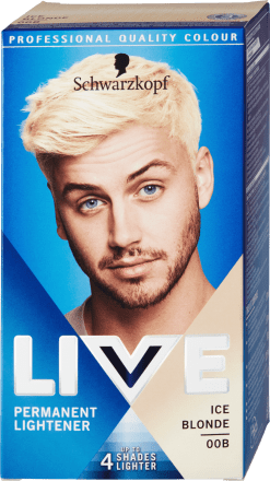 Schwarzkopf LIVE Men hair color ice blond 00B