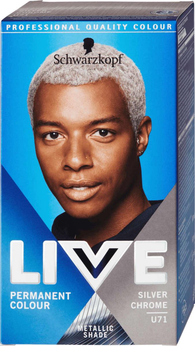 Schwarzkopf LIVE Men hair color silver chrome U71