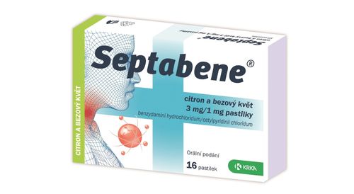 Septabene Lemon and elderflower 3 mg / 1 mg 16 lozenges