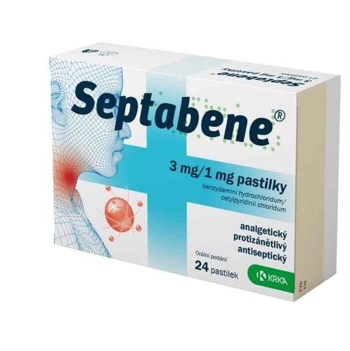 Septabene 3 mg / 1 mg 24 lozenges