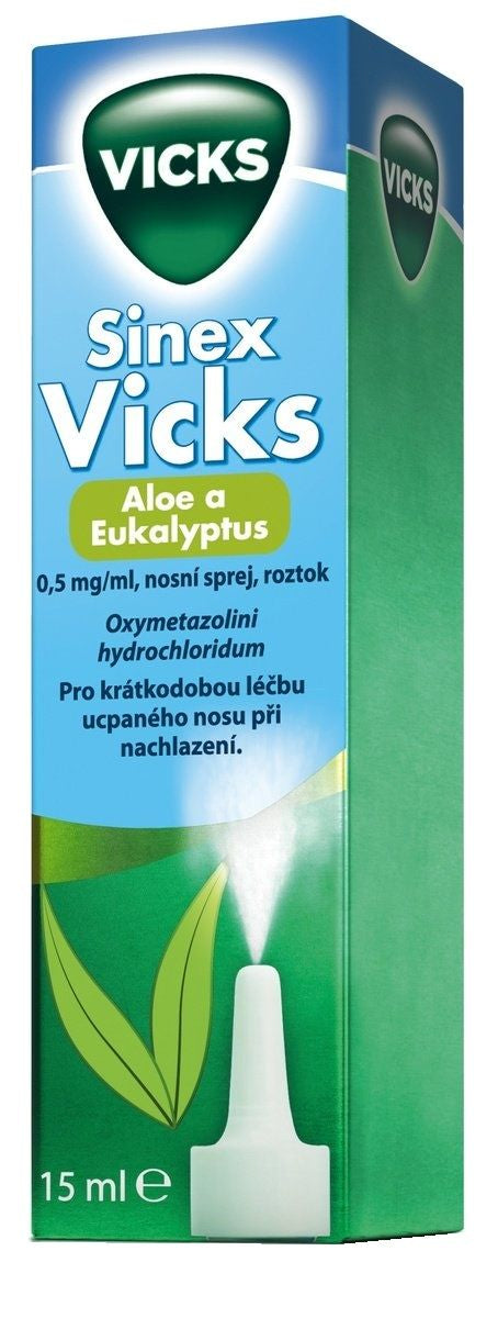 Vicks Sinex Aloe and Eucalyptus Nasal Spray 15 ml - mydrxm.com