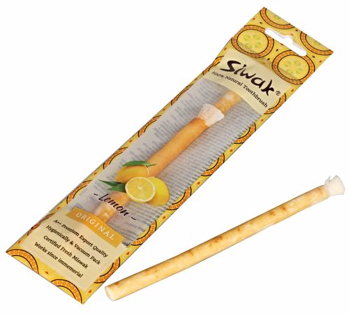 Siwak Natural Toothbrush with Lemon Flavor 1 pc