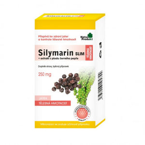 Naturprodukt Silymarin Slim + black pepper 250 mg 60 capsules - mydrxm.com