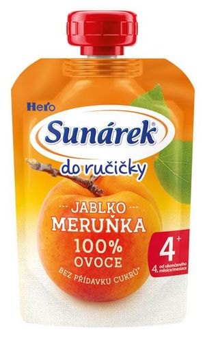 5 x Sunárek Apple Apricot puree 100 g