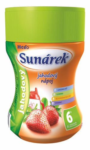 Sunárek Soluble strawberry drink jar 200 g