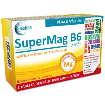 Astina SuperMag B6 60 capsules - mydrxm.com