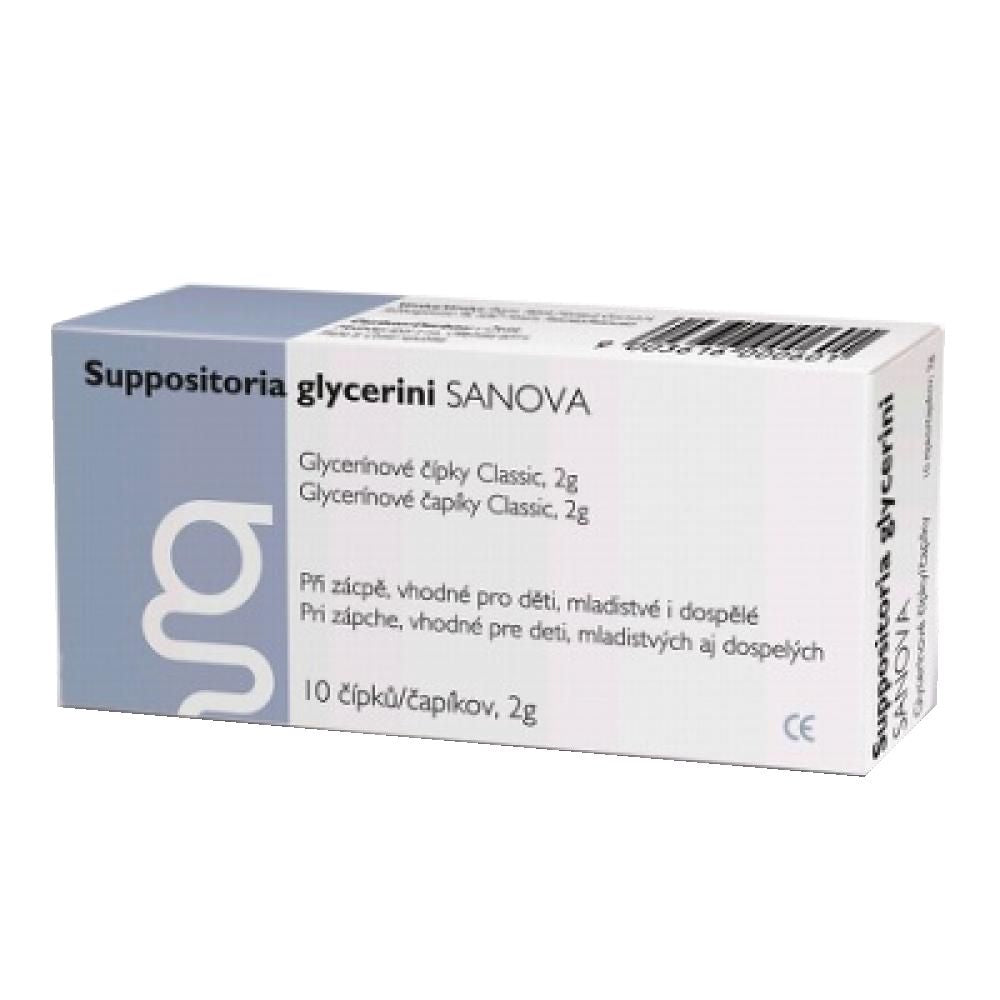 SANOVA Glycerine suppositories Classic 10x2 g - mydrxm.com