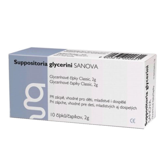 SANOVA Glycerine suppositories Classic 10x2 g - mydrxm.com