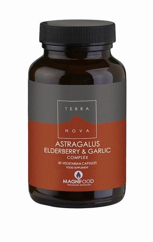 Terranova Astragalus Elderberry & Garlic Immunity complex 50 capsules 