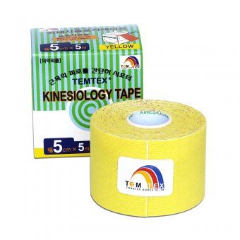 TEMTEX Kinesio tape 5cm x 5m yellow tape - mydrxm.com