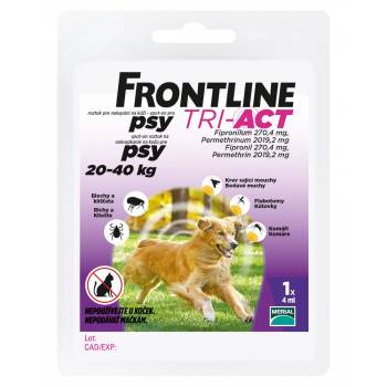 Frontline Tri-Act dogs 20-40 kg spot-on 1 pipette - mydrxm.com