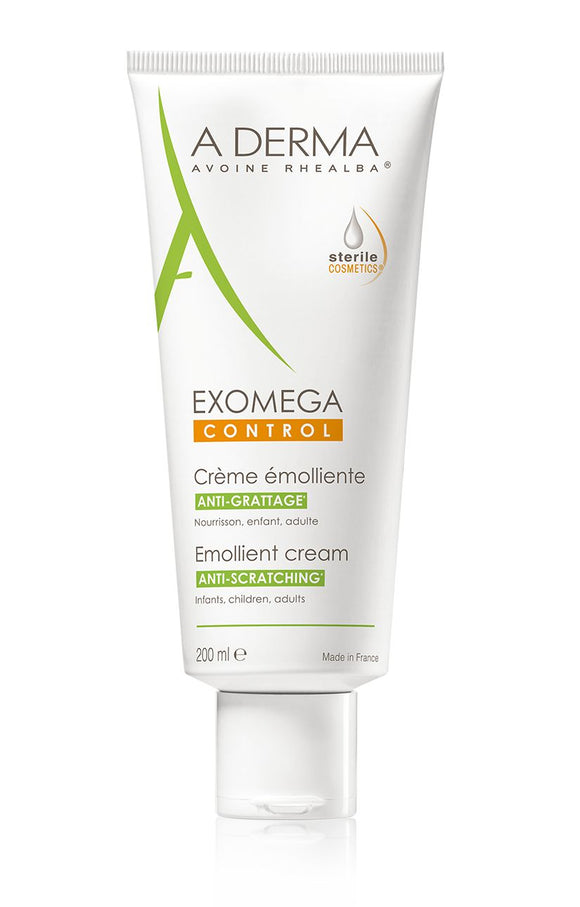 A-derma Exomega CONTROL emollient skin cream 200 ml - mydrxm.com