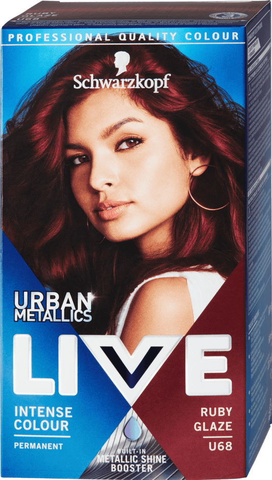 Schwarzkopf LIVE Urban Metallics Hair Color U68 Ruby Glaze