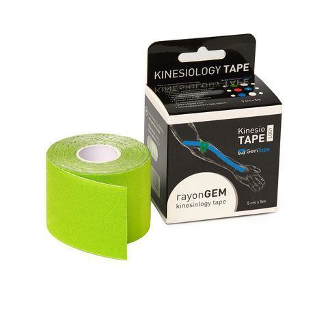 rayonGEM kinesiology tape lime 5cm x 5m - anchor