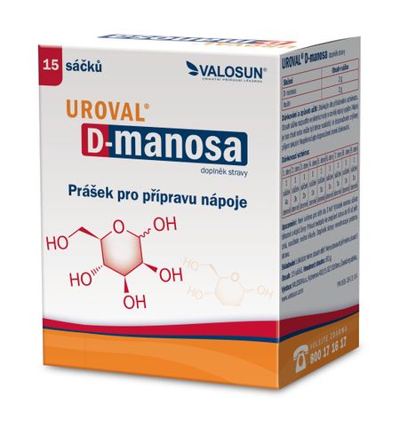 Uroval D-mannose 15 bags
