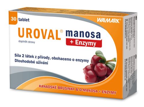 Uroval MANOSA + enzymes 30 tablets