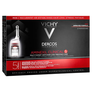 Vichy Aminexil Clinical 5 Anti Hair Loss treatment for Men 21x6 ml - mydrxm.com