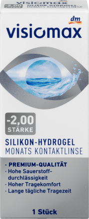 VISIOMAX monthly contact lenses Silicone-Hydrogel -2.00 DP, 1 pair