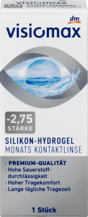VISIOMAX monthly contact lenses Silicone-Hydrogel -2.75 DP, 1 pair