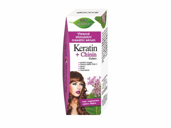 BIONE Hair stimulation serum KERATIN + CHININ 215 ml