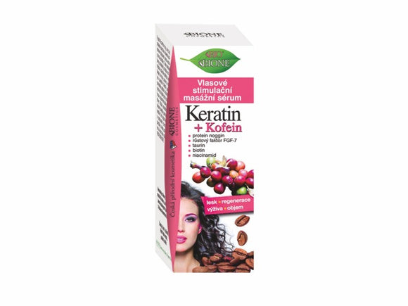 BIONE Hair stimulation serum KERATIN + CAFFEINE 215 ml