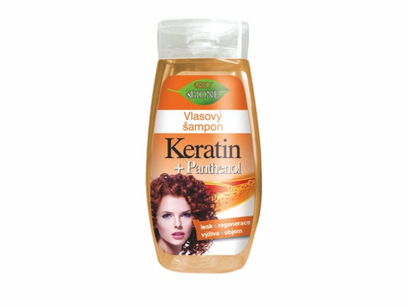 BIONE KERATIN + PANTHENOL hair shampoo 260 ml