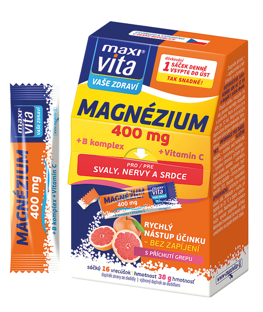 Maxivita Magnesium 400 mg, 16 sachets