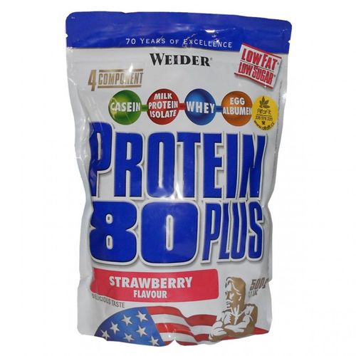 WEIDER Protein 80 Plus strawberry bag 500 g