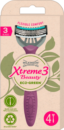 Wilkinson Sword Xtreme3 Beauty Eco-Green women's razors, 4 pcs