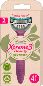 Wilkinson Sword Xtreme3 Beauty Eco-Green women's razors, 4 pcs