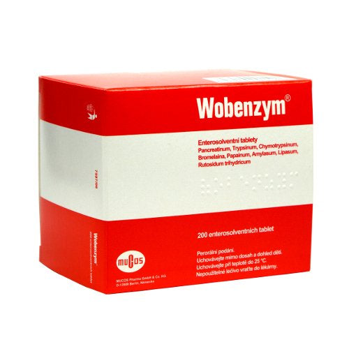 Mucos Wobenzym against inflammation 200 tablets - mydrxm.com